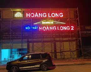 Thi công bảng hiệu Hoàng Long ở Bình Dương 