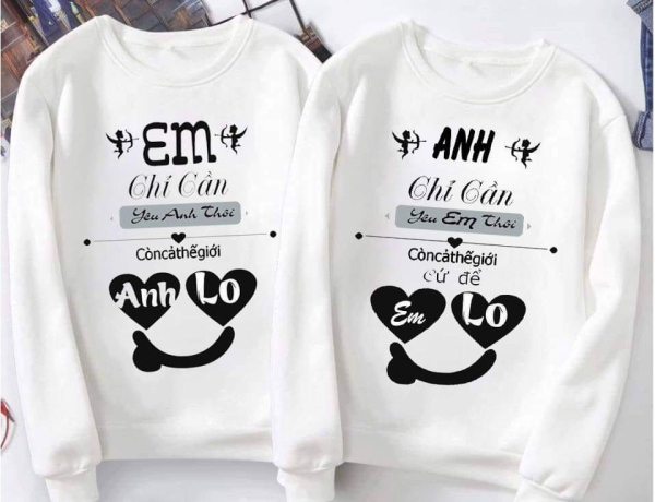 In áo cặp, áo đôi gía rẻ tại thủ đức