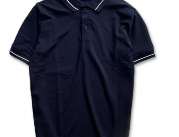 ÁO CÁ SẤU POLY XANH ĐEN 1 SỌC NHỎ