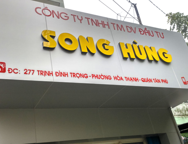 Thi công bảng hiệu chữ nổi Alu tại Thủ Đức