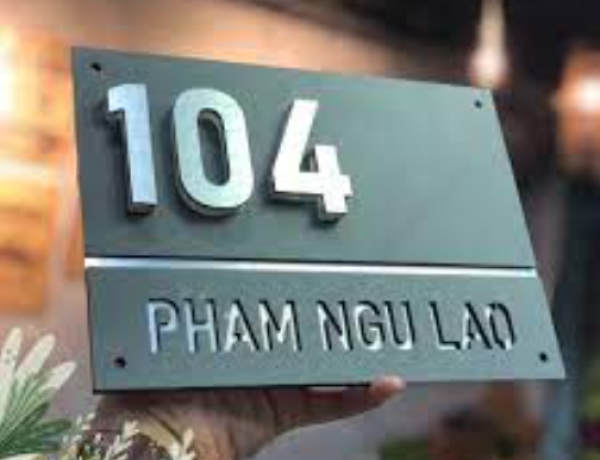 Mẫu bảng số nhà đẹp 2023