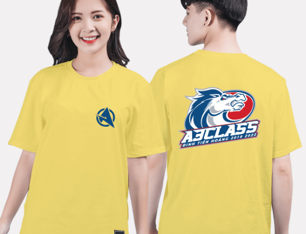 In áo đồng phục cổ tròn