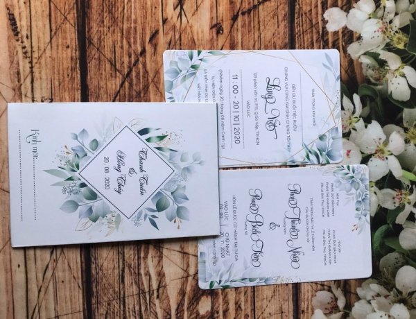 Thiệp Cưới đẹp mẫu 01