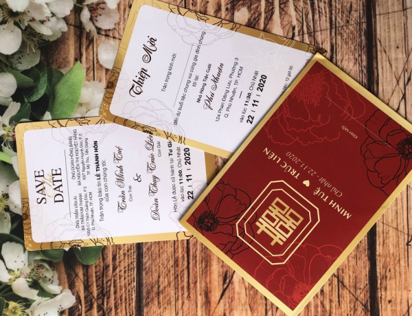 Thiệp cưới đẹp mẫu 09