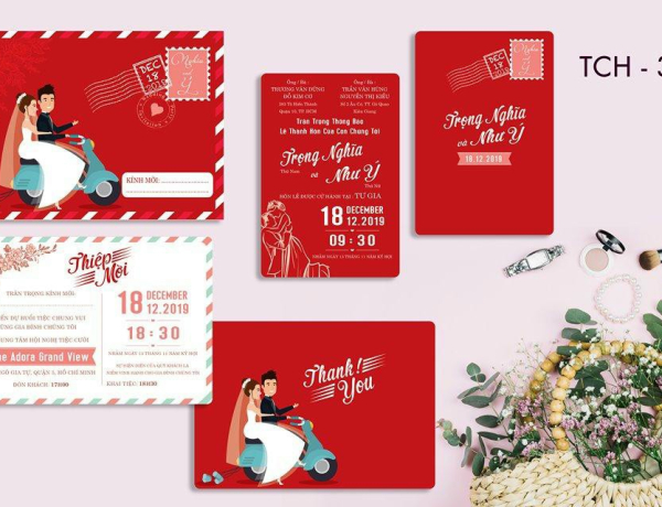 Thiệp cưới đẹp TCH - 39