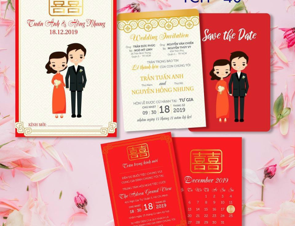 Thiệp cưới TCH - 40